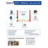 Two-Post 10,000LB Hydralic Car Lift (Blue)
