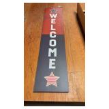 45' Reversible Leaner Welcome Sign