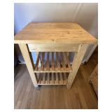 3 Tier Portable Kitchen Work Stand With Wheels
