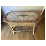 2 Tier Wicker Coffee Table