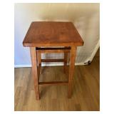 4 Legged Plant Stand With Cherry Finish