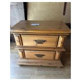 2 Drawer Wooden Night Stand