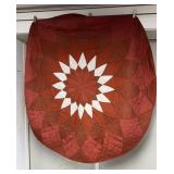 White Dahia 60" Round Quilt