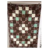 Brown & Paisley Patchwork Quilt- 42" x 60ï¿½