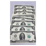 30 Uncirculated $2 Bills