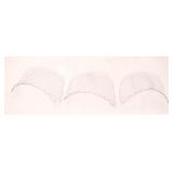 NEW (3) Fibre-Metal Face Shield Window Wide Vision