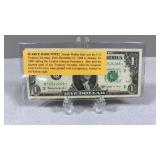 1 Joseph Barr $1 Note