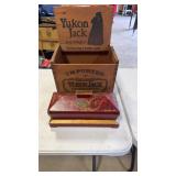 Yukon Jack Display Box and Wood Deco Box