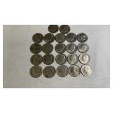 22- 1971 Kennedy 1/2 Dollars