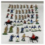 Assortment of Metal and Plastic Soldiers