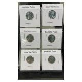 6 Steel War Cents