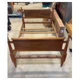 3/4 Cherry Rope Bed Frame W/Modified Sides 4 Post