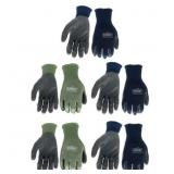 NEW (5) Lg Nitrile Garden Gloves