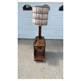 Side Table W/Attached Lamp