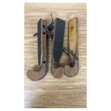 3 Wooden Ice Skates