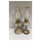 2 Early Kerosene Lamps