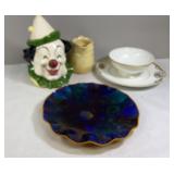Serving Dishes and Clown Cookie Jar
