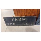 Wood Farm For Sale Sign