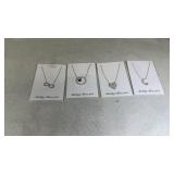 Sterling Silver 925 Necklace- Times 4