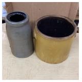 2 Stoneware Crocks