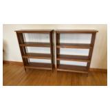 Oak 4 Tier Book Shelves- Times 2