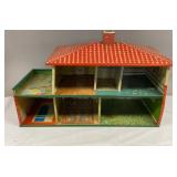 Vintage Tin 2 Story Doll House