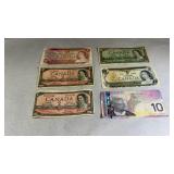 6- Canadian Bills, Asst. Dates