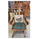 Oak Wood Rocking Chair
