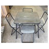 Folding Card Table & 4 Chairs
