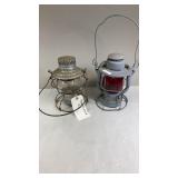 2 Railroad Lanterns