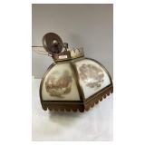 Glass and Tin Hanging Light