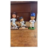 3 Baseball Bobble Heads