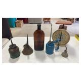Hanson Scale , Oil Cans & Bottle