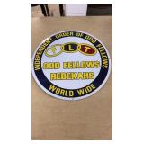 FLT Odd Fellows Tin Sign