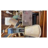 Lamps, Lamp Shades and Lighthouse Wood Stand