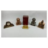 Busts,Buildings, Clock Banks