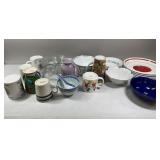 Coffee Mugs, Asst. Bowls