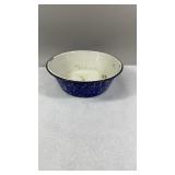 Blue/White Enamelware Wash Bowl