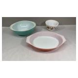 3- Pyrex Serving Dishes