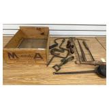Ad Crate With Vintage Tools