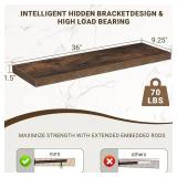 NEW Acovy 36in 2pc Floating Shelves