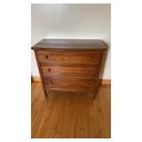 Oak 3 Drawer Dresser