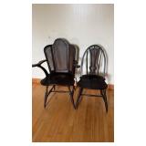 2- Early  Accent Chairs With Cane Back