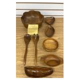 Dish Set made from Hawaiian Wood