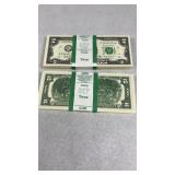 200 Sequential Uncirculated $2 bills