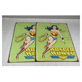 2 Wonder Woman Tin Signs