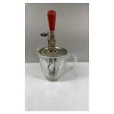 Ekco Hand Crank Beater w/ Ribbed Pitcher #7216