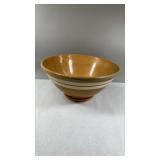 Yellowware  Dough Bowl- Cracked