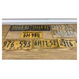 Early 1930ï¿½s, 1940ï¿½s New York License Plates