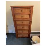 Light Pine 6 Drawer Lingerie Dresser